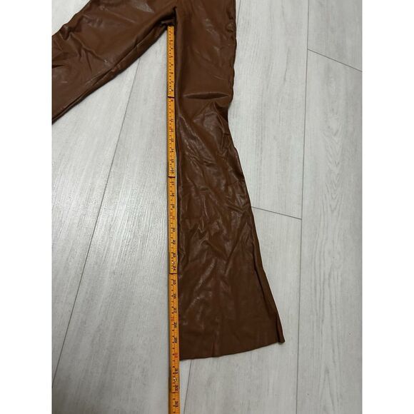 Commando Faux Leather Flared Legging‎ Cocoa Brown Perfect Control Sz XS - Picture 7 of 10
